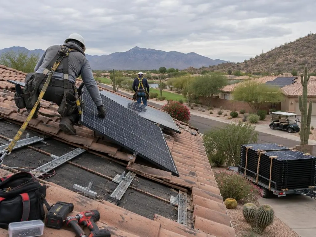 Solar Panel Removal & Reinstall in Surprise, AZ
